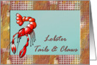Lobster Tails & Claws Party Invitation card