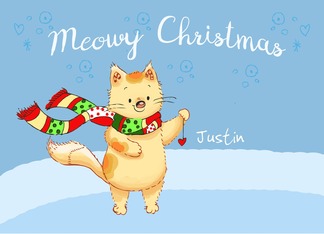 Meowy Christmas Cute...