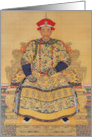 Chinese Emperor Blank Art Card