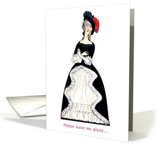 Please Leave Me Alone... Sarcastic, Rude card (95781)