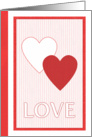 Double Hearts Love Valentine’s Day Card