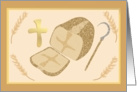 Lammas Day Religious Bread Card