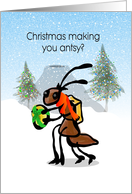 Antsy Christmas Card