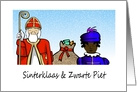 Sinterklaas and Zwarte Piet card