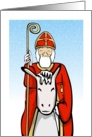 Sinterklaas on his horse card