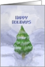 Happy Holidays Winter Fir card