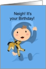 Neigh! Year of the Horse Baby Boy card