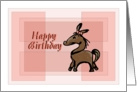 Year of the Horse Baby Pink card