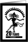 Dance Studio Anniversary Nataraja Invite: 20 Years of Dance card