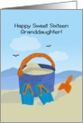 Granddaughter Sweet Sixteen Beach card