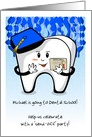 Graduate is off Tooth Dental School! Party Invite card