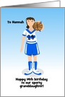 Happy 14th Birthday Sporty Granddaughter card