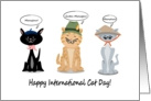 Happy International Cat Day! card