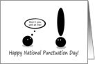 Happy National Punctuation Day card