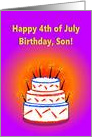 Happy 4th of July Birthday, Son! card