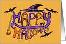 Happy Halloween Letters card