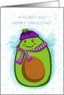 Avocado Christmas Greeting card