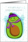 Avocado Christmas Greeting card