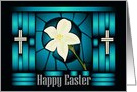 Religious Easter Lily card