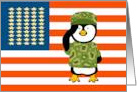 Happy Veterans Day Penguin card