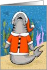 Santa Shark Christmas card