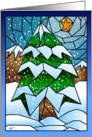 Stained Glass Christmas Tree card