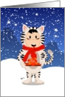 Snow Tiger Boy card