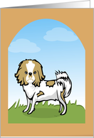 Japanese Chin Dog Blank card