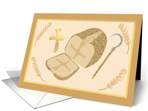 Lammas Day Religious Bread card (1042799)