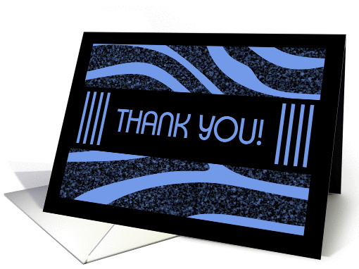 Thank You Blue Zebra card (1146778)