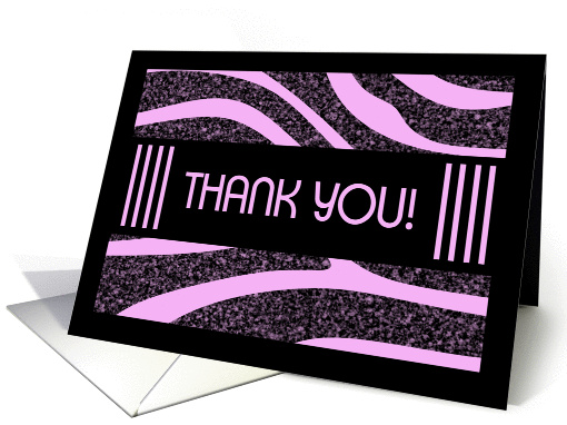 Thank You Pink Zebra card (1146780)