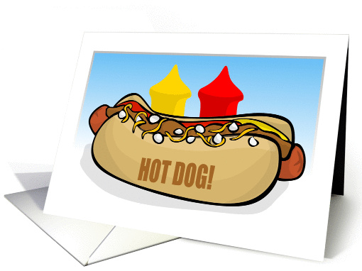 Hotdog! card (1305118)
