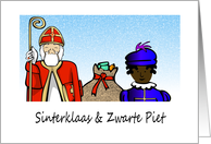 Sinterklaas and Zwarte Piet card