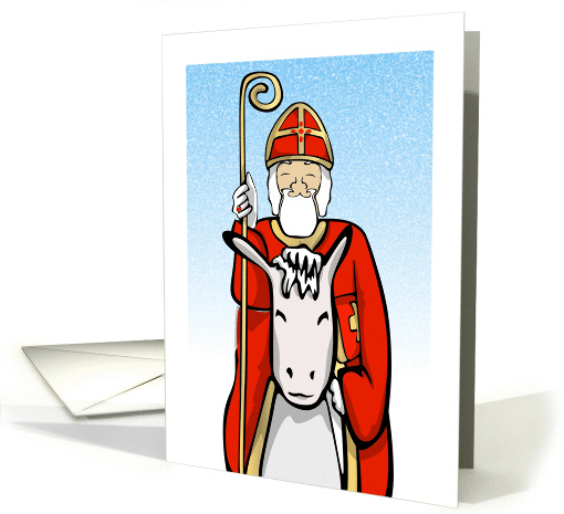 Sinterklaas on his horse card (1311612)