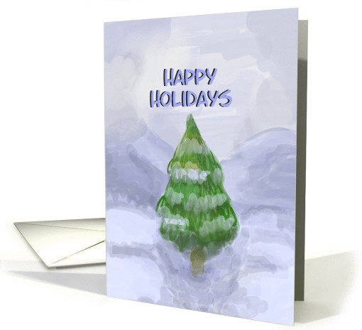 Happy Holidays Winter Fir card (1315976)
