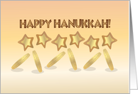 Happy Hanukkah Gelt Gold Coins card
