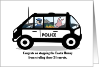 Happy Easter Officer K9 Unit card