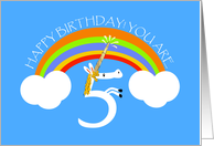 Happy Birthday, You are 5! card