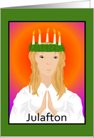 Julafton St. Lucia card