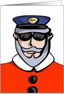 Santa Police Officer card
