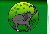 Elephant St Patrick’s Day Friend card