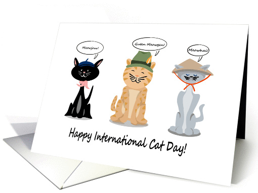 Happy International Cat Day! card (1442774)