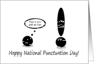 Happy National Punctuation Day card