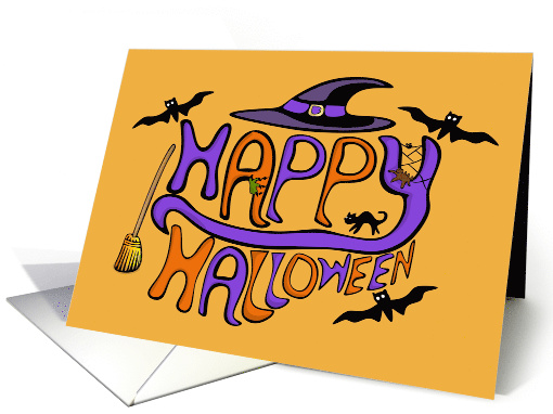 Happy Halloween Letters card (1494538)