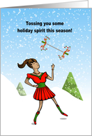 Merry Christmas Baton Twirler card