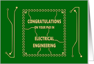 Congrats on your PhD in Electrical Engineering card