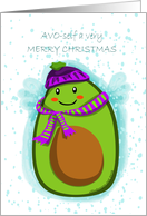 Avocado Christmas Greeting card