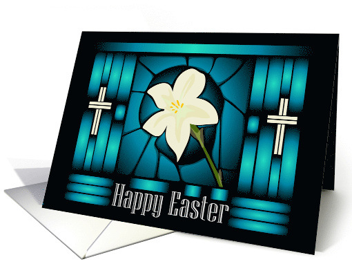 Religious Easter Lily card (1560626)