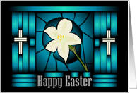 Religious Easter Lily card