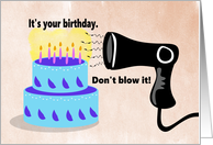 Covid Birthday Blower card